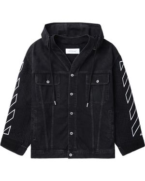 Off-White c/o Virgil Abloh デニムジャケット - ブラック