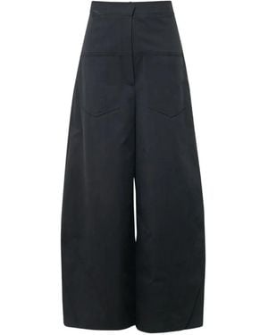 KUMANN YHJ High-Rise Wide-Leg Pants - Blue