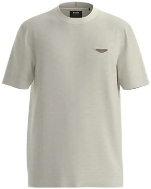 BOSS X Aston Martin C-Thompson Logo-Patch T-Shirt - White