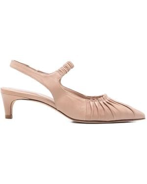 LORENA PAGGI Gathered Slingback Pumps - Pink
