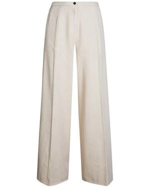 forte_forte Button-Fastening Trousers - White