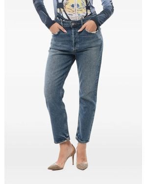 Agolde Riley Straight-Fit Jeans - Blue