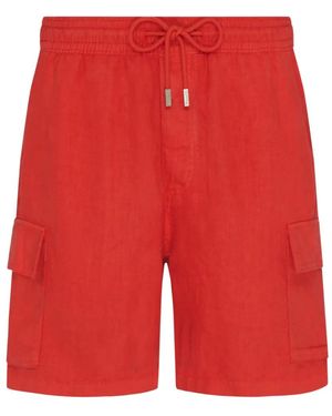 Vilebrequin Bermuda À Taille Élastiquée - Red
