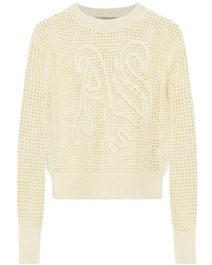 AllSaints Jersey Con Logo De Cuerda - Blanco