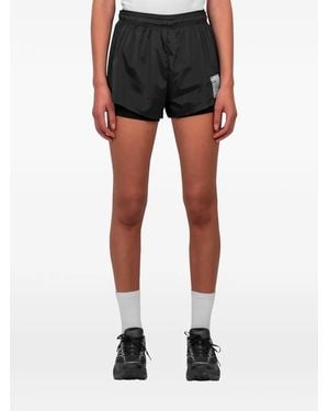 Satisfy Layered-Design Shorts - Black