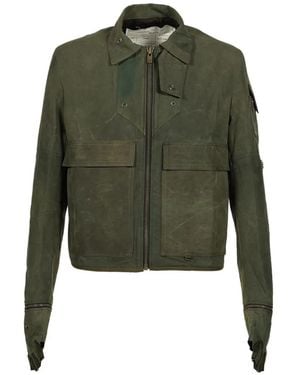 UNDER THE SIGN Phantom Patchwork Gloved Jacket - Green