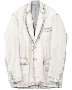 Maison Mihara Yasuhiro Single-Breasted Blazer - White