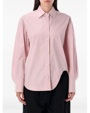 The Attico Camicia Con Bottoni E Orlo Curvo - Rosa