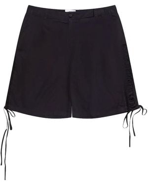 McQueen Laced Utility Shorts - Black
