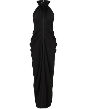 Oude Waag Maxikleid mit Neckholder - Schwarz