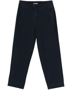 Woolrich Cotton Carrot Trousers - Blue