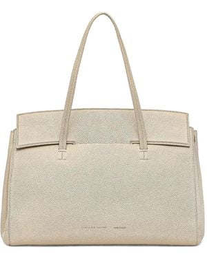 Liviana Conti Leather Tote Bag - Natural