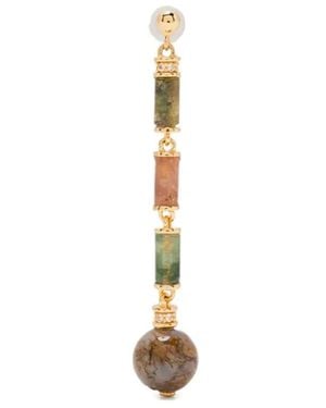 V Jewellery Indian Agate Earrings - White