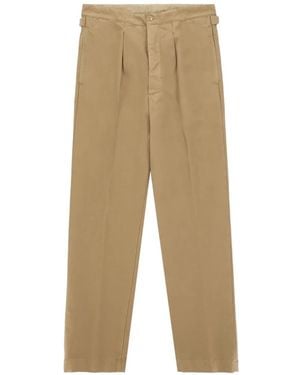 Fortela Oklahoma Side-Strap Trousers - Natural