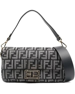 Fendi Baguette logo tote bag - Schwarz