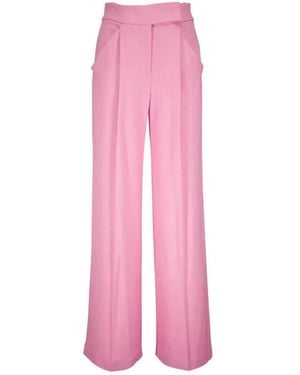 Veronica Beard Marbeau Elasticated-Waist Trousers - Pink