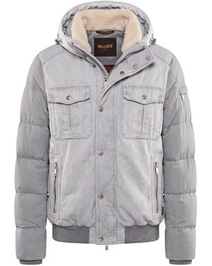 Moorer Clif Hooded Padded Jacket - Gray