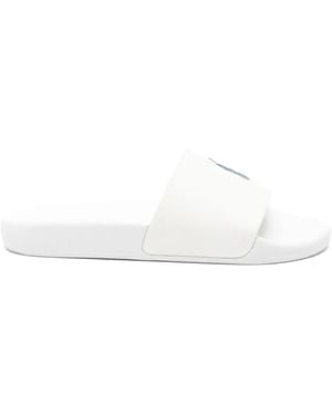Polo Ralph Lauren Polo Pony Slides - White
