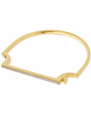 Monica Vinader Signature Skinny Diamond Bangle - Metallic