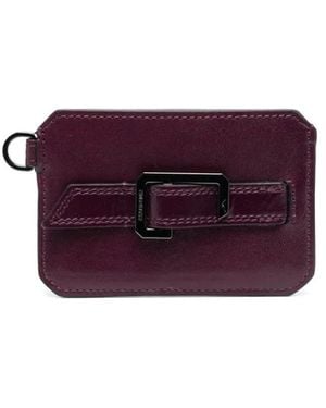 Zadig & Voltaire Le Cecilia Leather Card Holder - Purple