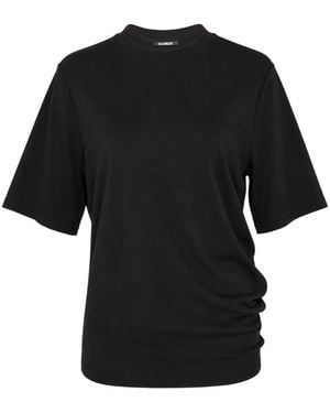 Club21 Collection Willa Mock-Neck T-Shirt - Black