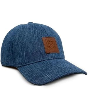 Loewe Jeans-Baseballkappe Mit Leder-Patch - Blau