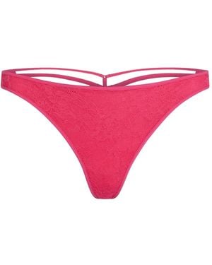 Marlies Dekkers Tanga Space Odyssey Con Encaje - Rosa