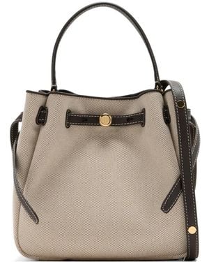 Tory Burch Borsa A Secchiello Romy Con Coulisse - Neutro
