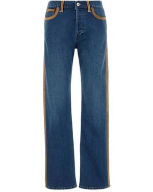 Miu Miu Jean À Détails De Coutures Contrastantes - Bleu
