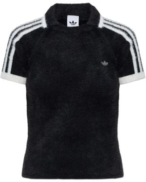 adidas Polo Cali À Rayures - Black