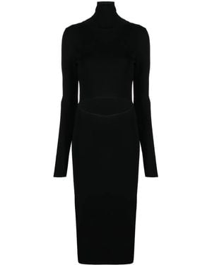 GAUGE81 Suno Maxikleid Mit Rollkragen - Schwarz