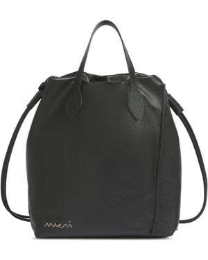Marni Leather Scrunchie Backpack - Black
