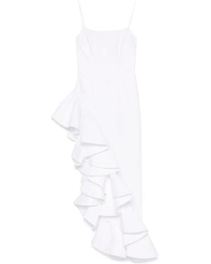 GIUSEPPE DI MORABITO Ruffled Maxi Dress - White