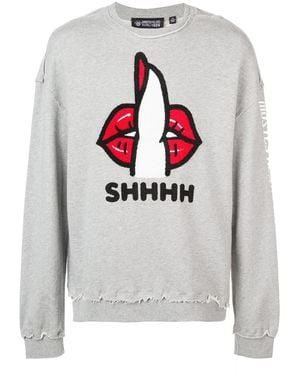 Mostly Heard Rarely Seen Shh Sweatshirt - Grey