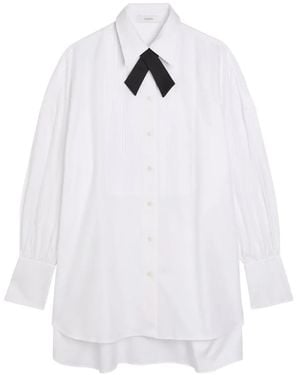 JOSEPH Ferrus Tie-Detail Shirt - White