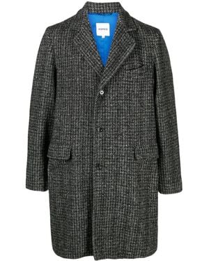 Aspesi Franz Single-Breasted Bouclé Coat - Gray