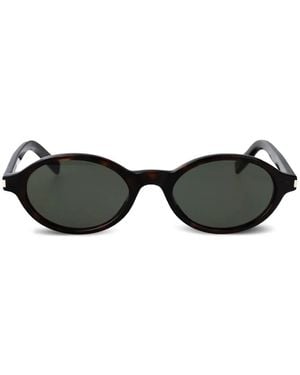 Saint Laurent Oval-Frame Sunglasses - Black