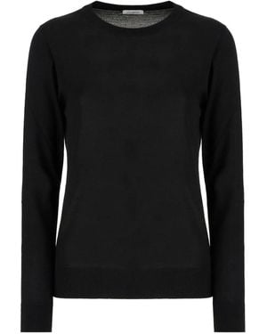 Malo Crew-Neck Long-Sleeve T-Shirt - Black