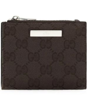 Gucci Gg Canvas Small Wallet - Black