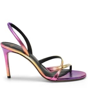 Alexandre Birman Tita 85Mm Gradient Leather Sandals - Pink