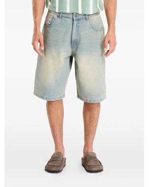 Karlkani Five-Pocket Denim Shorts - Blue