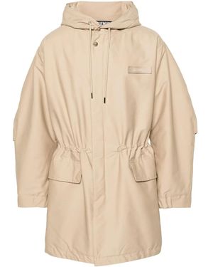 Jacquemus Cappotto Con Cappuccio Le Parka - Neutro