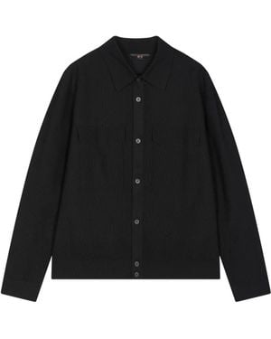 CROQUIS Lapel Pocket Jacket - Black