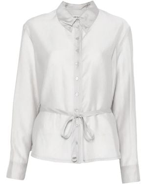 Low Classic Tie-Waist Shirt - White