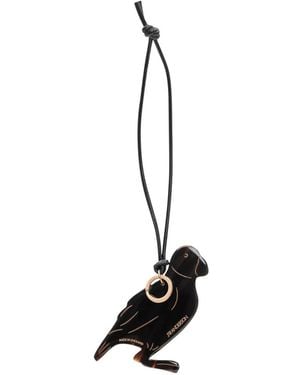 JW Anderson Puffin Leather Charm - Black