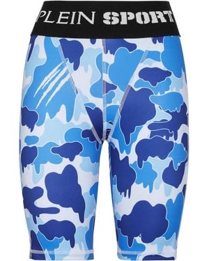 Philipp Plein カモフラージュ レギンス - ブルー