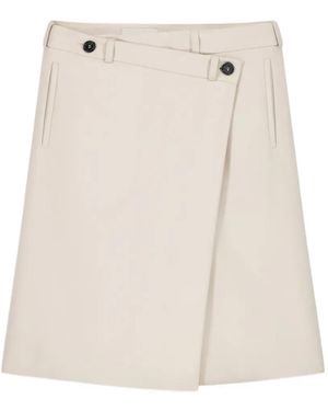 Coperni Midi-Rok Met Knoop-Detail - Wit