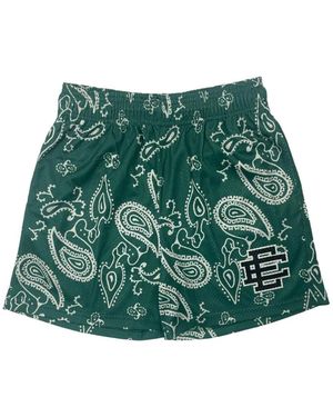 Eric Emanuel Paisley-Print Track Shorts - Green