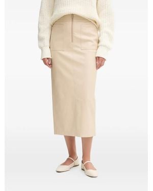MARC AUREL Zip Pocket Skirt - Natural