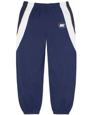 Supreme X Nike Panelled Track Trousers - Blue